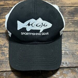 MOJO Sportfishing Gear Black & Gray Trucker Cap